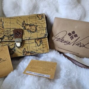 Patricia Nash European Map Laurentina Crossbody NWT